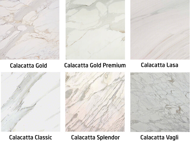 Các phiên bản Đá Marble Calacatta Extra 