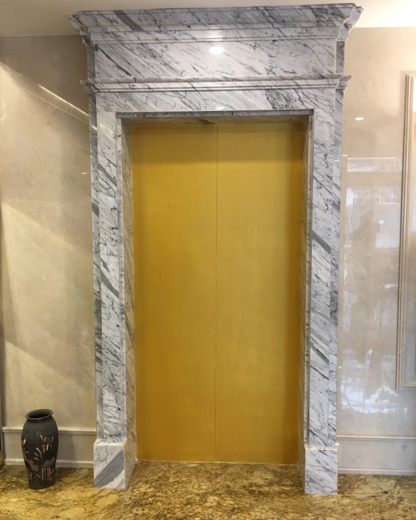 Đá marble ốp thang máy