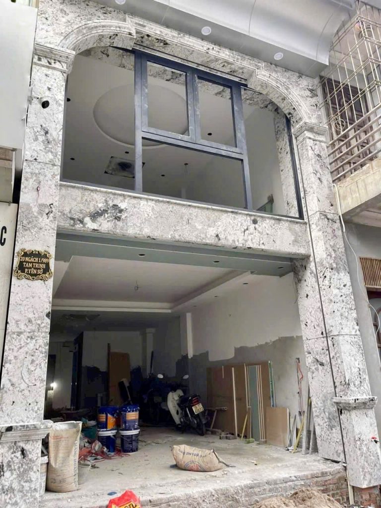 Đá granite Ocean Blue ốp mặt tiền